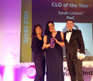 Sarah Lindsell PwC 20th Annual Learning Awards