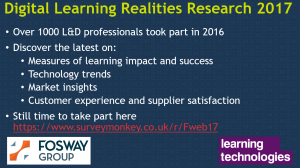 Digital Learning Realities Research 2017