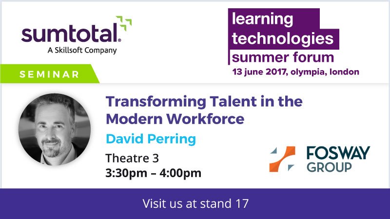 David Perring SumTotal Session Learning Technologies Summer Forum 2017