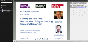 Fosway Learning and Skills Group Webinar Digital Learning