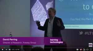 David Perring Fosway Group Learning Technologies Nudging for Continuous Learning Experiences