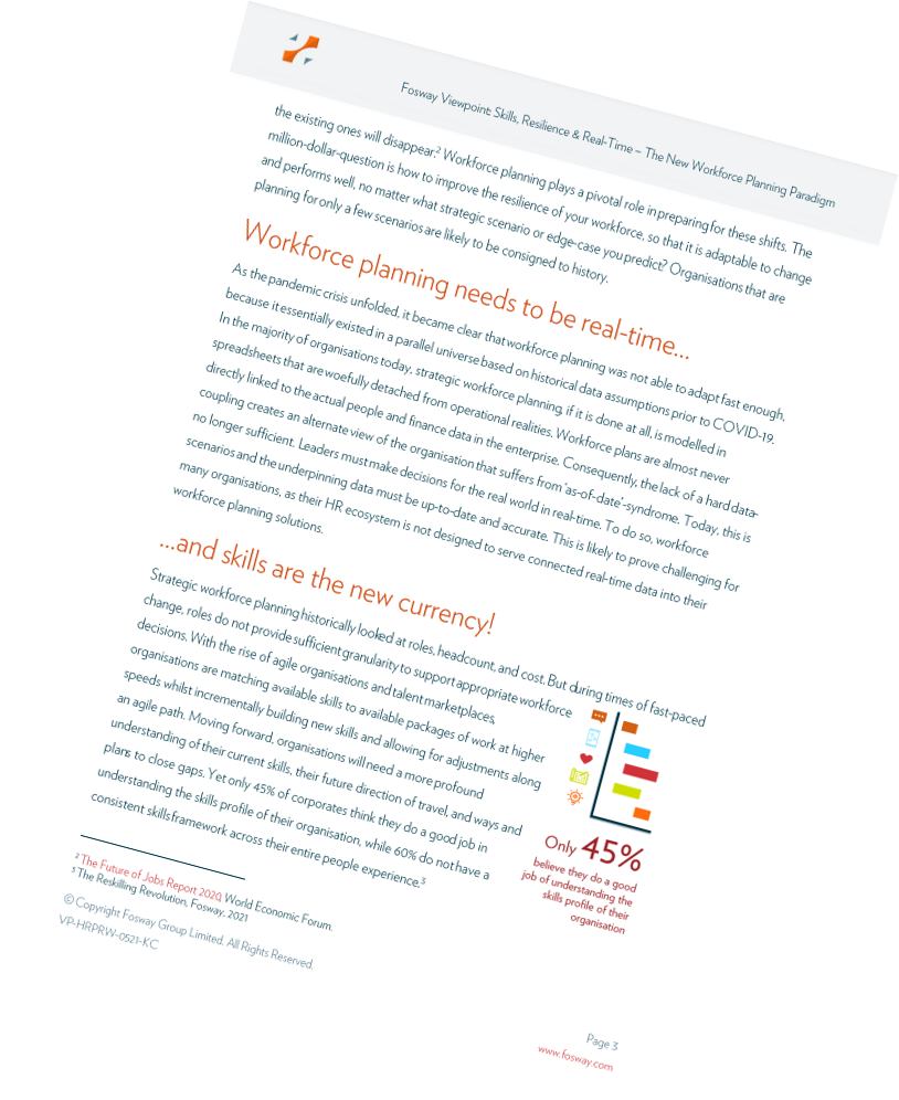 Skills, Resilience & Real-Time – The New Workforce Planning Paradigm